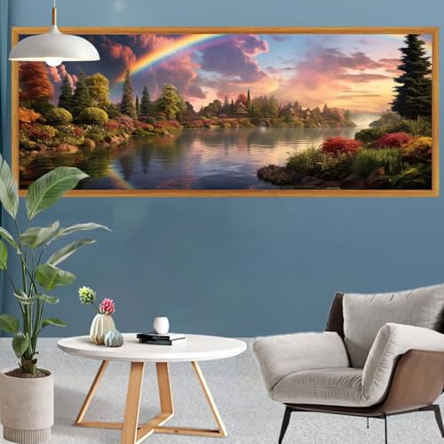 Diamond Painting Erwachsene Groß XXL Wald Diamant Painting Bilder See Bastelset Erwachsene Frauen,DIY 5D Diamond Art Crystal Strass Malerei Arts Craft Set für Home Wand Decor,Leinwand 300x100cm S-611 Diamond Painting Erwachsene Groß XXL Wald Diamant Painting Bilder See Bastelset Erwachsene Frauen,DIY 5D Diamond Art Crystal Strass Malerei Arts Craft Set für Home Wand Decor,Leinwand 300x100cm S-611 von Canuhkun