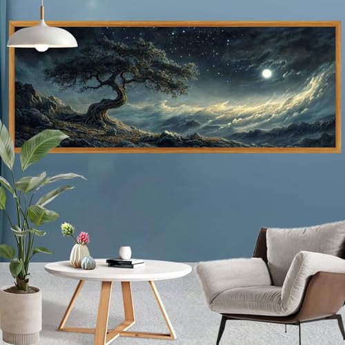 Diamond Painting Erwachsene Groß XXL Wald Diamant Painting Bilder Sternenhimmel Bastelset Erwachsene Frauen, DIY 5D Diamond Art Crystal Malerei Craft Set für Home Wand Decor, Leinwand 300x100cm S-652 Diamond Painting Erwachsene Groß XXL Wald Diamant Painting Bilder Sternenhimmel Bastelset Erwachsene Frauen, DIY 5D Diamond Art Crystal Malerei Craft Set für Home Wand Decor, Leinwand 300x100cm S-652 von Canuhkun