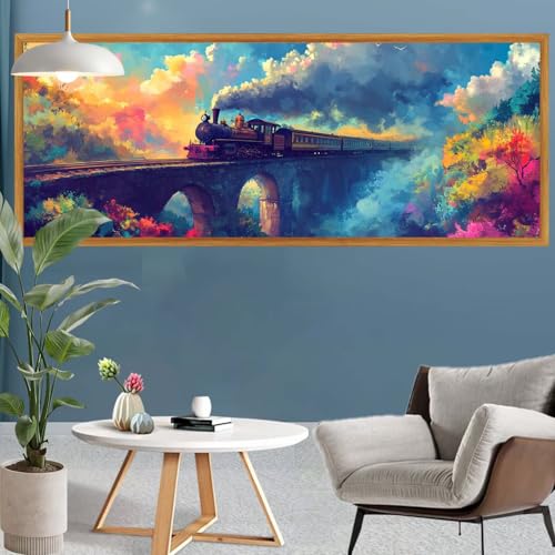 Diamond Painting Erwachsene Groß XXL Wald Diamant Painting Bilder Zug Bastelset Erwachsene Frauen,DIY 5D Diamond Art Crystal Strass Malerei Arts Craft Set für Home Wand Decor,Leinwand 300x100cm S-621 Diamond Painting Erwachsene Groß XXL Wald Diamant Painting Bilder Zug Bastelset Erwachsene Frauen,DIY 5D Diamond Art Crystal Strass Malerei Arts Craft Set für Home Wand Decor,Leinwand 300x100cm S-621 von Canuhkun