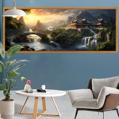 Diamond Painting Japan Diamond Painting Wasserfall Erwachsene Kinder Anfänger Set, DIY 5D Full Diamant Kunst Malerei Bastelset Erwachsene Frauen für Zimmer Deko Wohnzimmer Geschenke 45x130cm S-589 Diamond Painting Japan Diamond Painting Wasserfall Erwachsene Kinder Anfänger Set, DIY 5D Full Diamant Kunst Malerei Bastelset Erwachsene Frauen für Zimmer Deko Wohnzimmer Geschenke 45x130cm S-589 von Canuhkun