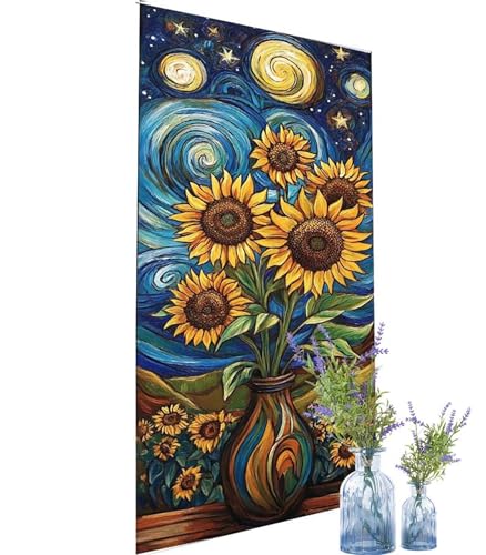 Diamond Painting Sternenhimmel,Blume Diamond Painting Erwachsene Groß 95x45 cm DIY 5D Diamant Kunst Kinder Anfänger Set,Diamant Stickerei Bastelset Erwachsene Frauen für Zimmer Deko ,Geschenke k-983 von Canuhkun