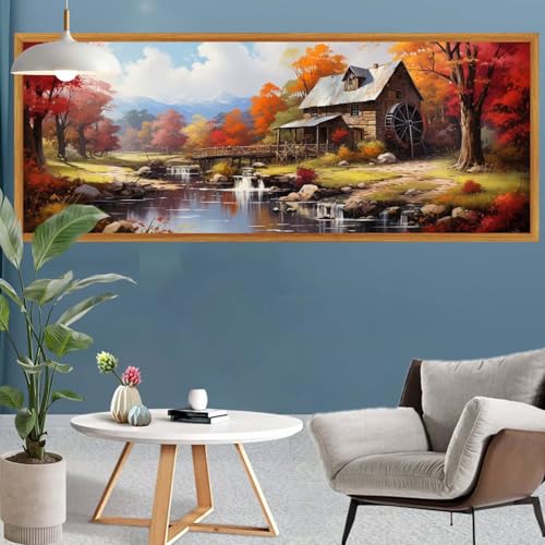 Diamond Painting Wald Diamond Painting Kabine Erwachsene Kinder Anfänger Set, DIY 5D Full Rund Diamant Kunst Malerei Bastelset Erwachsene Frauen für Zimmer Deko Wohnzimmer Geschenke 55x165cm S-647 Diamond Painting Wald Diamond Painting Kabine Erwachsene Kinder Anfänger Set, DIY 5D Full Rund Diamant Kunst Malerei Bastelset Erwachsene Frauen für Zimmer Deko Wohnzimmer Geschenke 55x165cm S-647 von Canuhkun