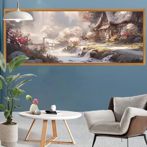 Diamond Painting Wald Diamond Painting Landschaft Erwachsene Kinder Anfänger Set, DIY 5D Full Rund Diamant Kunst Malerei Bastelset Erwachsene Frauen für Zimmer Deko Wohnzimmer Geschenke 45x130cm S-629 Diamond Painting Wald Diamond Painting Landschaft Erwachsene Kinder Anfänger Set, DIY 5D Full Rund Diamant Kunst Malerei Bastelset Erwachsene Frauen für Zimmer Deko Wohnzimmer Geschenke 45x130cm S-629 von Canuhkun