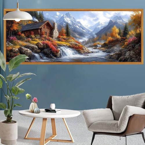 Diamond Painting Wald Diamond Painting Landschaft Erwachsene Kinder Anfänger Set, DIY 5D Full Rund Diamant Kunst Malerei Bastelset Erwachsene Frauen für Zimmer Deko Wohnzimmer Geschenke 45x130cm S-608 Diamond Painting Wald Diamond Painting Landschaft Erwachsene Kinder Anfänger Set, DIY 5D Full Rund Diamant Kunst Malerei Bastelset Erwachsene Frauen für Zimmer Deko Wohnzimmer Geschenke 45x130cm S-608 von Canuhkun