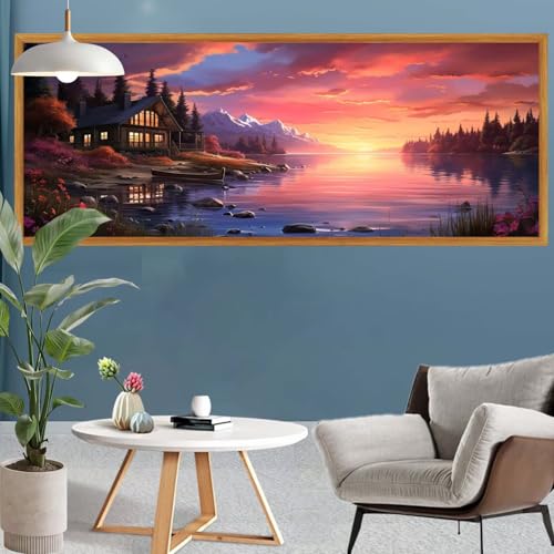Diamond Painting Wald Diamond Painting Sonnenuntergang Erwachsene Kinder Anfänger Set, DIY 5D Full Diamant Kunst Malerei Bastelset Erwachsene Frauen für Zimmer Deko Wohnzimmer Geschenke 50x150cm S-636 Diamond Painting Wald Diamond Painting Sonnenuntergang Erwachsene Kinder Anfänger Set, DIY 5D Full Diamant Kunst Malerei Bastelset Erwachsene Frauen für Zimmer Deko Wohnzimmer Geschenke 50x150cm S-636 von Canuhkun