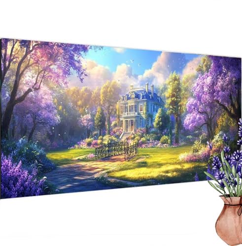 Schloss Diamond Painting XXL 120x60 cm, Diamant Painting Bilder Wald Muster, DIY 5D Full Drill Crystal Art Stickerei Malerei Basteln Set, Kreatives für Mädchen Geschenke, Wanddeko Aesthetic k-857 Schloss Diamond Painting XXL 120x60 cm, Diamant Painting Bilder Wald Muster, DIY 5D Full Drill Crystal Art Stickerei Malerei Basteln Set, Kreatives für Mädchen Geschenke, Wanddeko Aesthetic k-857 von Canuhkun