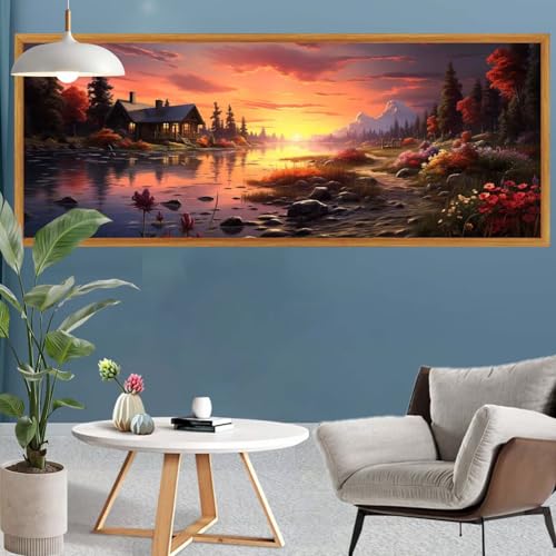 Wald Diamond Painting XXL 165x55cm Kabine Diamant Painting Bilder DIY 5D Full Diamond Art Leinwand Malen nach Zahlen Erwachsene Bastelset, Kreatives für Mädchen Geschenke, Wanddeko Aesthetic S-648 Wald Diamond Painting XXL 165x55cm Kabine Diamant Painting Bilder DIY 5D Full Diamond Art Leinwand Malen nach Zahlen Erwachsene Bastelset, Kreatives für Mädchen Geschenke, Wanddeko Aesthetic S-648 von Canuhkun