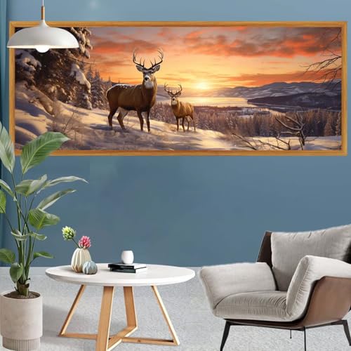 Wald Diamond Painting XXL 180x60cm Reh Diamant Painting Bilder DIY 5D Full Drill Diamond Art Leinwand Malen nach Zahlen Erwachsene Bastelset, Kreatives für Mädchen Geschenke, Wanddeko Aesthetic S-634 Wald Diamond Painting XXL 180x60cm Reh Diamant Painting Bilder DIY 5D Full Drill Diamond Art Leinwand Malen nach Zahlen Erwachsene Bastelset, Kreatives für Mädchen Geschenke, Wanddeko Aesthetic S-634 von Canuhkun
