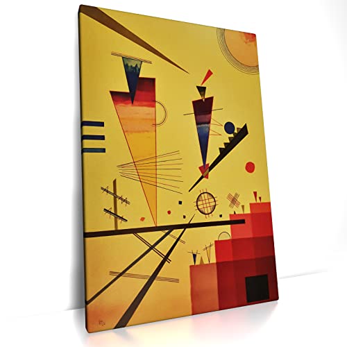 CanvasArts Fröhliche Struktur - Wassily Kandinsky - Leinwandbild auf Keilrahmen, Wandbild Leinwand Druck (60 x 40 cm, Leinwand auf Keilrahmen, Fröhliche Struktur) von CanvasArts