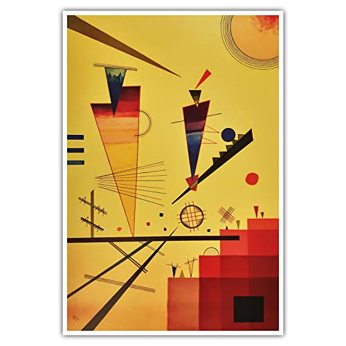 CanvasArts Fröhliche Struktur - Wassily Kandinsky - Poster, Wandbild Druck Fotopapier (100 x 70 cm, Poster, Fröhliche Struktur) von CanvasArts