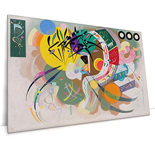 Dominante Kurve - Wassily Kandinsky - Leinwand Bild auf Keilrahmen, Wandbild Kunst Druck (100 x 70 cm, Leinwand auf Keilrahmen, Dominante Kurve) von CanvasArts
