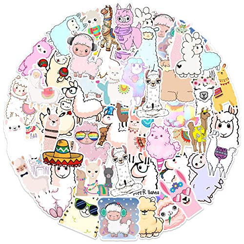 Alpaka Aufkleber 100pcs, Ästhetische Dekoration Vinyl Sticker für Sammelalbum, Laptop, Kinder, Teenager, Mädchen Alpaka Aufkleber 100pcs, Ästhetische Dekoration Vinyl Sticker für Sammelalbum, Laptop, Kinder, Teenager, Mädchen von Canverlens
