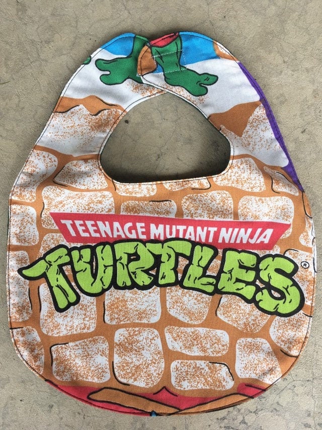 Schildkröten Lätzchen, Teenage Mutant Ninja, Vintage Tmnt Baby, Recycelt Handgemacht, Wiederverwendete Platte, 80Er 90Er Nostalgie, Jahre Tv Kind Schildkröten Lätzchen, Teenage Mutant Ninja, Vintage Tmnt Baby, Recycelt Handgemacht, Wiederverwendete Platte, 80Er 90Er Nostalgie, Jahre Tv Kind von CanzaliaVintage