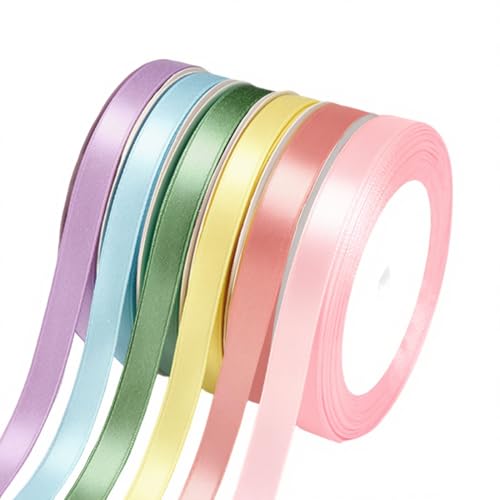 Geschenkband Satinband 6 Farben, Schleifenband 10mm x 23m Sseidenband Stoffband Satinbänder Bunt Geschenkbänder für Maibaum Deko Blumenstrauß Schleifen Geschenkverpackungen Basteln DIY Haarschleife Geschenkband Satinband 6 Farben, Schleifenband 10mm x 23m Sseidenband Stoffband Satinbänder Bunt Geschenkbänder für Maibaum Deko Blumenstrauß Schleifen Geschenkverpackungen Basteln DIY Haarschleife von Capaneus