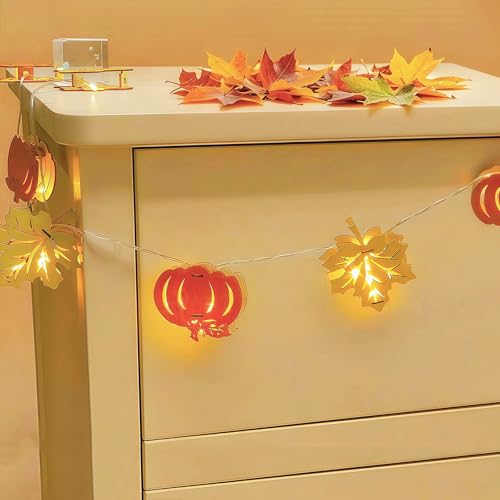 Herbstdeko Ahornblatt Lichterkette Innen aus Holz, 1.5M 10 LED Herbst Lichterkette mit Timer, kürbis Lichterkette Herbst Deko Innen, Ahornblätter Kürbis Lichtern für Herbst Halloween Erntedankfest Herbstdeko Ahornblatt Lichterkette Innen aus Holz, 1.5M 10 LED Herbst Lichterkette mit Timer, kürbis Lichterkette Herbst Deko Innen, Ahornblätter Kürbis Lichtern für Herbst Halloween Erntedankfest von Capaneus