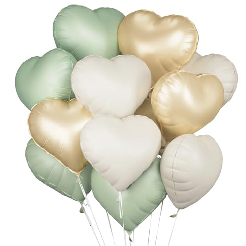 Herzluftballons Grün Beige Gold, 18 Zoll Herz Folienballon Grüne Herzballons Hell Grün Gold Herz Luftballons Salbeigrün Hochzeit Helium Set Ballons mit Herzform für Geburtstag Valentinstag Hochzeit Herzluftballons Grün Beige Gold, 18 Zoll Herz Folienballon Grüne Herzballons Hell Grün Gold Herz Luftballons Salbeigrün Hochzeit Helium Set Ballons mit Herzform für Geburtstag Valentinstag Hochzeit von Capaneus