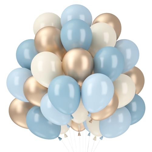 Luftballon Blau Beige, 60 Stück Blaue Luftballons Geburtstag Set, Helium Ballons Blau Gold Sand Weiss Hellblau Luftballons, Latex Ballons für Junge Geburtstagsdeko Hochzeit Taufe Baby Shower Deko Luftballon Blau Beige, 60 Stück Blaue Luftballons Geburtstag Set, Helium Ballons Blau Gold Sand Weiss Hellblau Luftballons, Latex Ballons für Junge Geburtstagsdeko Hochzeit Taufe Baby Shower Deko von Capaneus