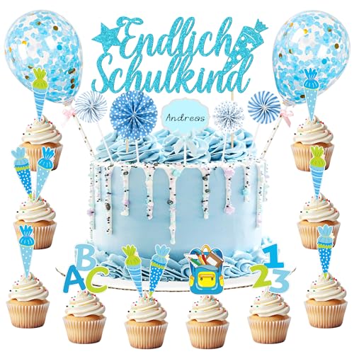 Tortendeko Einschulung Junge, Kuchendeko Schulanfang, Schulkind Tortendeko Schulanfang Cake Topper Einschulung Mit ABC 123 Zuckertüte Konfetti Ballon für Schulkind Party Torte Dekoration Tortendeko Einschulung Junge, Kuchendeko Schulanfang, Schulkind Tortendeko Schulanfang Cake Topper Einschulung Mit ABC 123 Zuckertüte Konfetti Ballon für Schulkind Party Torte Dekoration von Capaneus