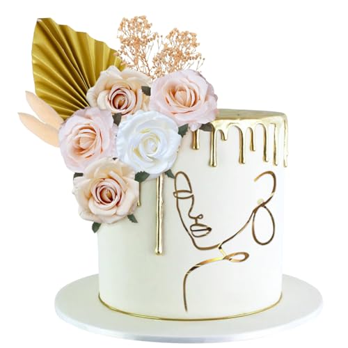 Boho Tortendeko, 22 Stück Tortendeko Blume, Hochzeit Cupcake Topper, Dame Gesicht Acryl Kuchen Topper, Vintage Kuchendekoration, Boho Tortenaufsatz Dekoration für Mädchen Frau Geburtstag Hochzeit Boho Tortendeko, 22 Stück Tortendeko Blume, Hochzeit Cupcake Topper, Dame Gesicht Acryl Kuchen Topper, Vintage Kuchendekoration, Boho Tortenaufsatz Dekoration für Mädchen Frau Geburtstag Hochzeit von Capgoost
