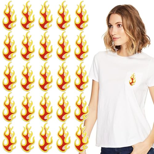 25 x Feuerflicken in Orange, Rot, zum Nähen, für Stoffe, Jacken, Jeans, Hemden, Taschen, Weihnachten, Heimwerkerbedarf 25 x Feuerflicken in Orange, Rot, zum Nähen, für Stoffe, Jacken, Jeans, Hemden, Taschen, Weihnachten, Heimwerkerbedarf von Capiant