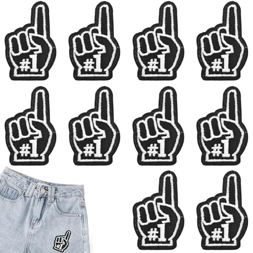 Aufnäher zum Aufbügeln für Kleidung, Hüte, Socken, Cheerleading, Sport, Trucker, Mütze, Stirnband, 10 Stück Aufnäher zum Aufbügeln für Kleidung, Hüte, Socken, Cheerleading, Sport, Trucker, Mütze, Stirnband, 10 Stück von Capiant