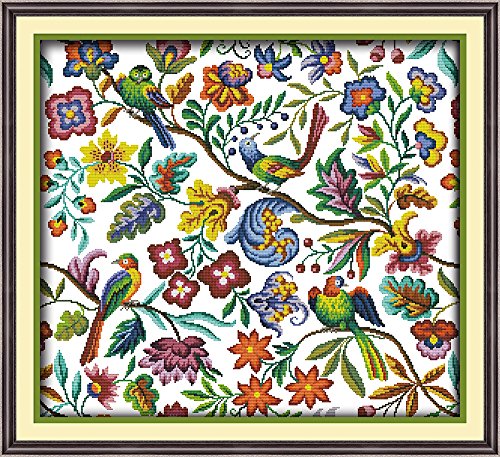 captaincrafts Hot neuen Kreuzstich Kits Näharbeiten Mustern Zählmuster Stickpackung – Birds 'Twitter und Duft der Blumen weiß captaincrafts Hot neuen Kreuzstich Kits Näharbeiten Mustern Zählmuster Stickpackung – Birds 'Twitter und Duft der Blumen weiß von CaptainCrafts