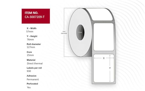 Capture Label 57 x 76 mm Adressenrollen, Kern 25 mm von Capture