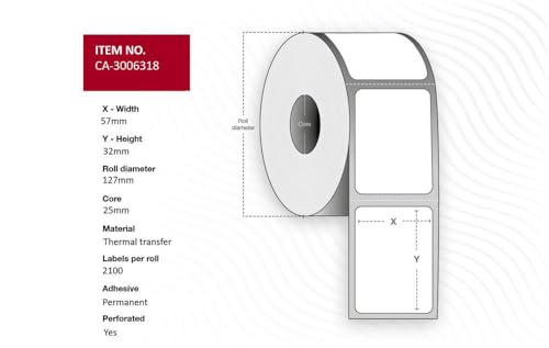 Capture Label Adressrollen, 57 x 32 mm, Kern 25 mm, von Capture