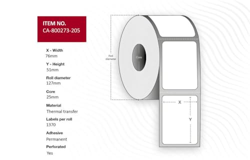 Capture Label Adressrollen 76 x 51 mm, Kern 25 mm von Capture