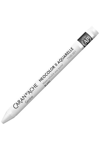 CARAN D'ACHE 7500.001 Aquarell-Wachsmalstift NEOCOLOR II, weiß von Caran d'Ache