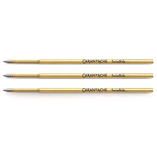 CARAN D'ACHE Kugelschreiberminen "SwissRide", mittlere Spitze, Blau, 3 Stück CARAN D'ACHE Kugelschreiberminen "SwissRide", mittlere Spitze, Blau, 3 Stück von Caran d'Ache
