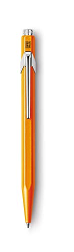 Caran d'Ache 849.53 - Kugelschreiber 849 POPLINE - Fluo Orange mit Etui, 1 Stück (1er Pack) von Caran d'Ache