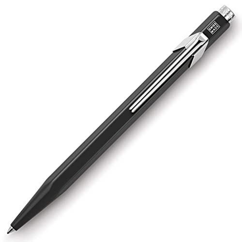 CARAN d'ACHE - Kugelschreiber 849 POPLINE - Schwarz mit Etui, 1 Stück (1er Pack) von Caran d'Ache