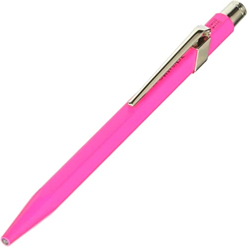 CARAN d'ACHE - Kugelschreiber 849 aus Metall - Fluo Rosa, 1 Stück (1er Pack) von Caran d'Ache