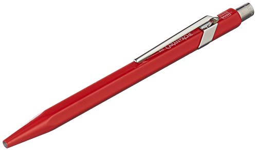 CARAN d'ACHE - Kugelschreiber 849 aus Metall - Rot mit roter Mine, 1 Stück (1er Pack) von Caran d'Ache