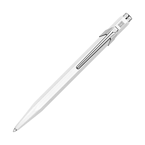 CARAN d'ACHE - Kugelschreiber 849 aus Metall - Weiß, 1 Stück (1er Pack) von Caran d'Ache