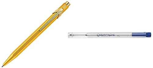 Caran d'ACHE - Kugelschreiber 849"GOLDBAR" mit Etui & 8422.000 Tinten und Refills Goliath Patrone Blau Caran d'ACHE - Kugelschreiber 849"GOLDBAR" mit Etui & 8422.000 Tinten und Refills Goliath Patrone Blau von Caran d'Ache