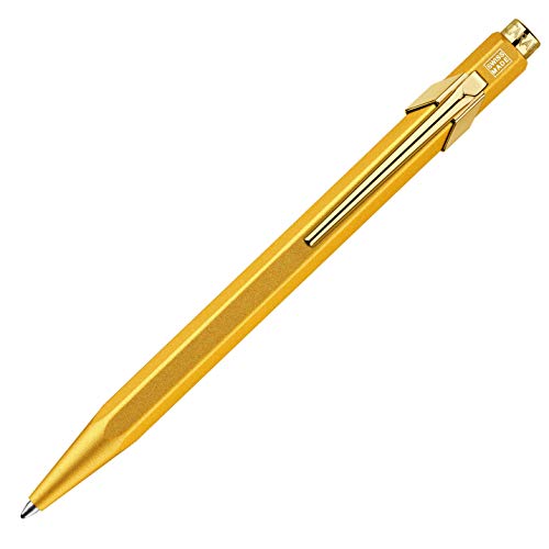 Caran d'ACHE - Kugelschreiber 849 "GOLDBAR" mit Etui, 1 Stück (1er Pack) von Caran d'Ache