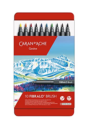 Caran d'Ache 0186.310, Kunststoff, Mehrfarbig, 10 Stück Fasermaler von Caran d'Ache