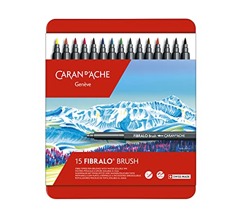 Caran d'Ache 0186.315 Fasermaler, Kunststoff, Mehrfarbig, 15 Stück von Caran d'Ache