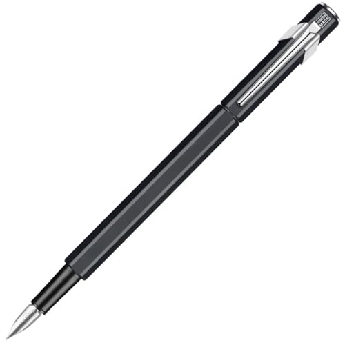 Caran d'Ache 842.009 Metall-Füllfederhalter 849 Schwarz Feder EF, 1 Stück (1er Pack) von Caran d'Ache