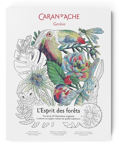 Caran d´Ache Esprit des Forets FSC Malbuch A4 mit 25 Illustrationen, Maße: 23,7 cm x 29,7 cm x 1,6 cm, 0454.802 Caran d´Ache Esprit des Forets FSC Malbuch A4 mit 25 Illustrationen, Maße: 23,7 cm x 29,7 cm x 1,6 cm, 0454.802 von Caran d'Ache