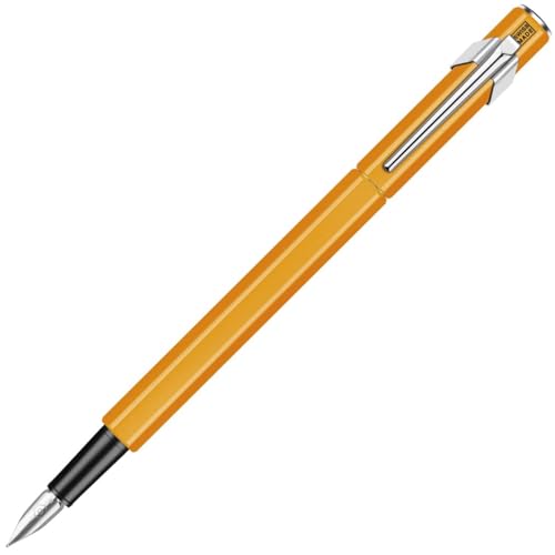 Caran d'Ache 843.03 Füllfederhalter, orange fluo, Feder B von Caran d'Ache