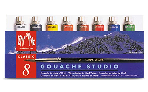 Caran d'Ache Gouache Studio 9 teilig, Merhfarbig, uni, 1 Stück (1er Pack) von Caran d'Ache