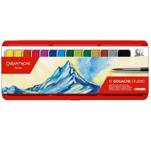 Caran d´Ache Gouache Tabletten 15 Farben von Caran d'Ache