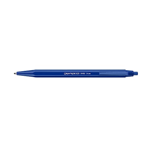 Caran d'Ache Kugelschreiber 825 mit breiter Mine 1.4 mm Blau, Länge: 13,5 cm, 0825.560 von Caran d'Ache