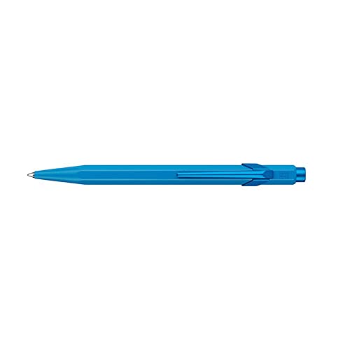 Caran d'Ache Kugelschreiber 849 Claim your Style in der Farbe Azurblau, 0849.597, Mittel, 1 Stück (1er Pack) von Caran d'Ache