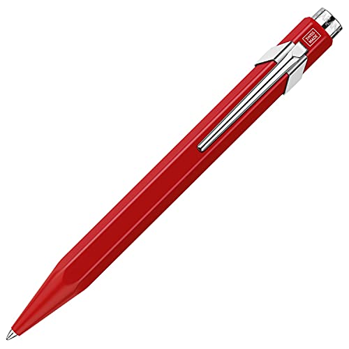 Caran d'Ache Kugelschreiber 849 Classic Line Rot lackiert Strichstärke: M, Schriftfarbe: Blau, Länge: 13 cm, 0846.070 von Caran d'Ache