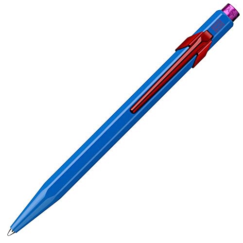 Caran d'Ache 849.534 Kugelschreiber Claim Your Style Kobaltblau Limitierte Edition mehrfarbig,1 Stück (1er Pack) von Caran d'Ache
