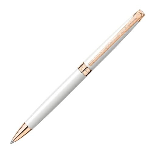 Caran d'Ache Kugelschreiber Léman Slim rosevergoldet in der Farbe Weiß, 4781001 Caran d'Ache Kugelschreiber Léman Slim rosevergoldet in der Farbe Weiß, 4781001 von Caran d'Ache